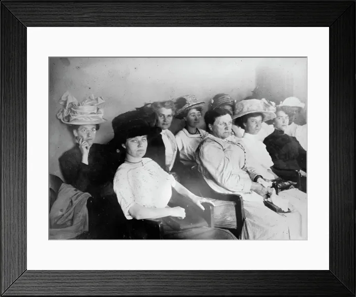 Framed Print : First woman jury, Los Angeles, 1911. Creator: Bain News Service Framed Print : First woman jury, Los Angeles, 1911. Creator: Bain News Service
