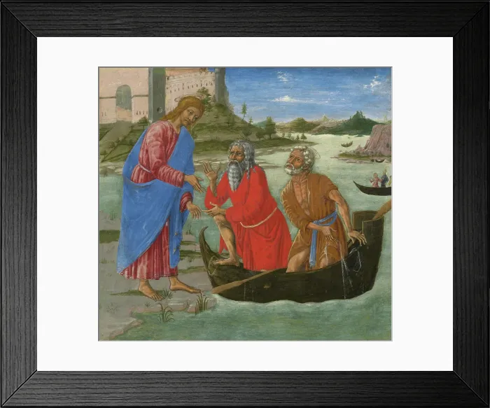 Framed Print : The Calling Of Saints Peter And Andrew, 1470s. Creator: Matteo di Giovanni Framed Print : The Calling Of Saints Peter And Andrew, 1470s. Creator: Matteo di Giovanni