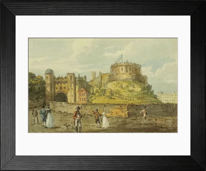 Framed Print : Windsor Castle, c1792. Creator: Thomas Girtin Framed Print : Windsor Castle, c1792. Creator: Thomas Girtin