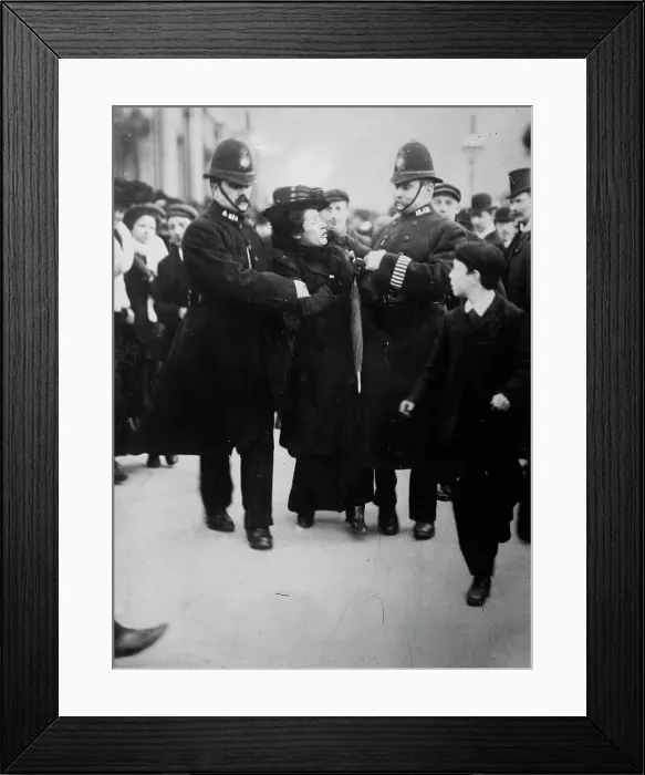 Framed Print : London - arrest of a suffragette, between c1910 and c1915. Creator: Bain News Service Framed Print : London - arrest of a suffragette, between c1910 and c1915. Creator: Bain News Service