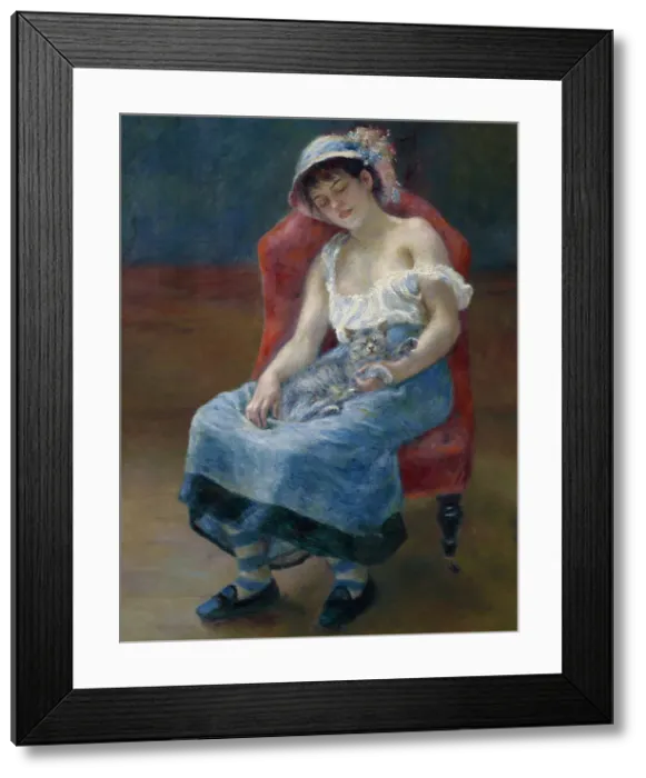 Framed Print : Sleeping Girl, 1880. Creator: Pierre-Auguste Renoir Framed Print : Sleeping Girl, 1880. Creator: Pierre-Auguste Renoir