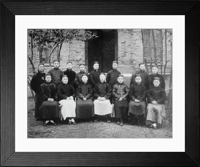 Framed Print : Staff of Univ. of Nanking Magazine, Nanking, China, between c1910 and c1915. Creator: Bain News Service Framed Print : Staff of Univ. of Nanking Magazine, Nanking, China, between c1910 and c1915. Creator: Bain News Service
