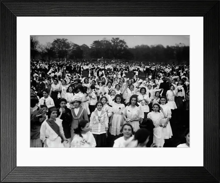 Framed Print : Public school athletic league - Central Park, between c1910 and c1915. Creator: Bain News Service Framed Print : Public school athletic league - Central Park, between c1910 and c1915. Creator: Bain News Service