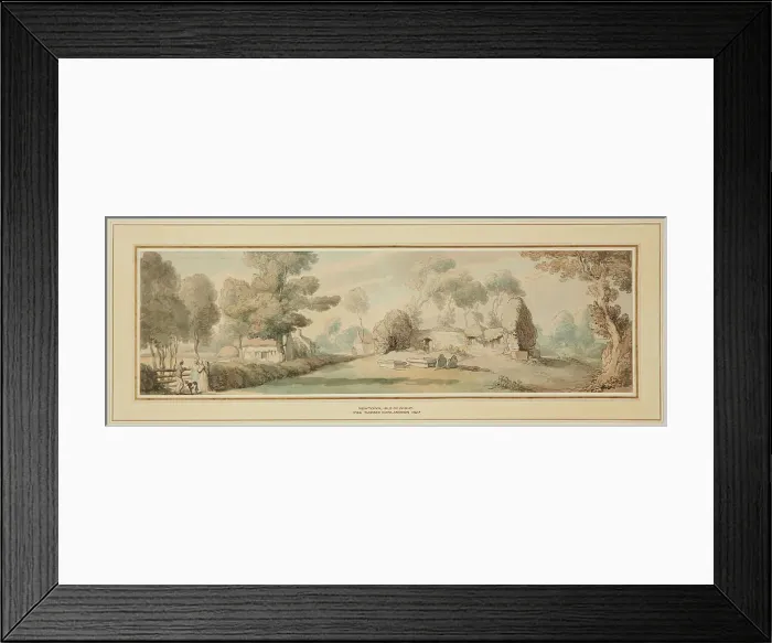 Framed Print : Newtown, Old Church, Isle Of Wight, c1790-98. Creator: Thomas Rowlandson Framed Print : Newtown, Old Church, Isle Of Wight, c1790-98. Creator: Thomas Rowlandson