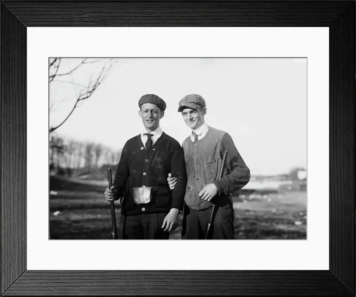 Framed Print : B.M. Higginson Jr. Nat'l champion Kahler [guns], between c1910 and c1915. Creator: Bain News Service