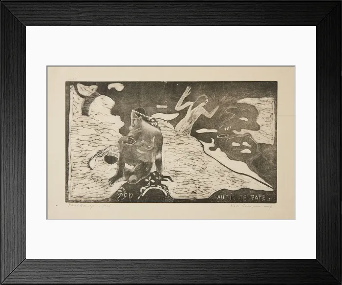 Framed Print : Auti Te Pape, 1868-94; Printed 1921. Creator: Paul Gauguin Framed Print : Auti Te Pape, 1868-94; Printed 1921. Creator: Paul Gauguin
