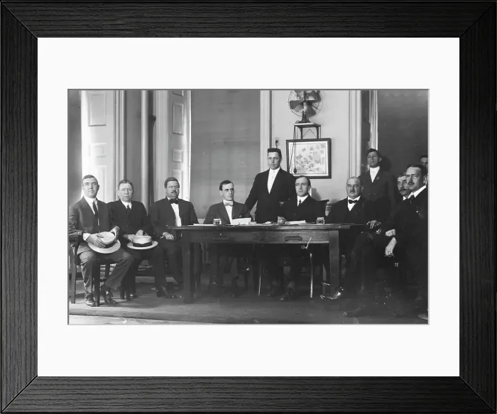 Framed Print : Aldermanic graft committee, between c1910 and c1915. Creator: Bain News Service Framed Print : Aldermanic graft committee, between c1910 and c1915. Creator: Bain News Service