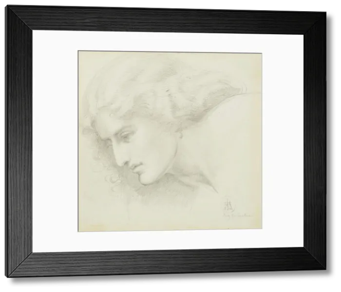 Framed Print : Portrait Study Of A Woman, 1860. Creator: Sir William Blake Richmond Framed Print : Portrait Study Of A Woman, 1860. Creator: Sir William Blake Richmond