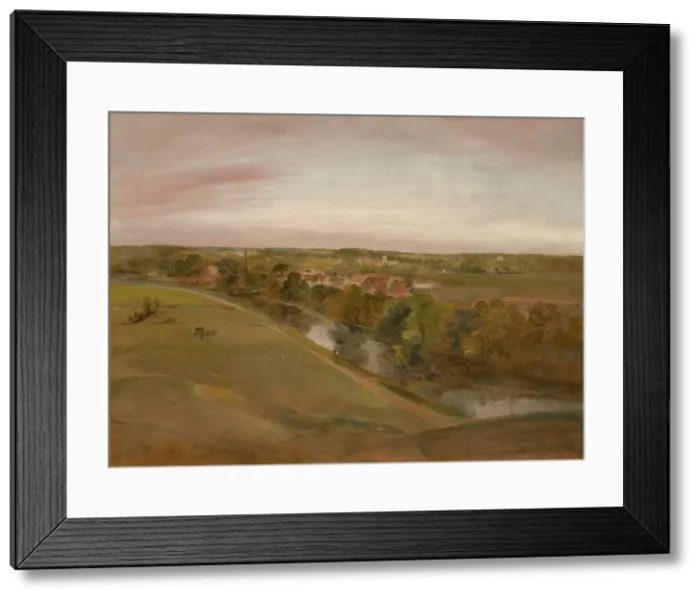 Framed Print : Stratford Saint Mary From The Coombs, c1800. Creator: John Constable Framed Print : Stratford Saint Mary From The Coombs, c1800. Creator: John Constable