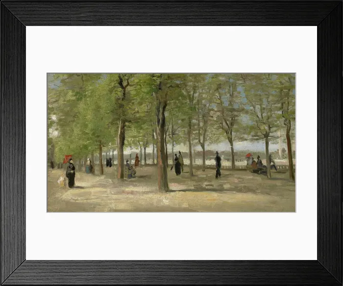 Framed Print : Terrace In The Luxembourg Gardens, 1886. Creator: Vincent van Gogh Framed Print : Terrace In The Luxembourg Gardens, 1886. Creator: Vincent van Gogh