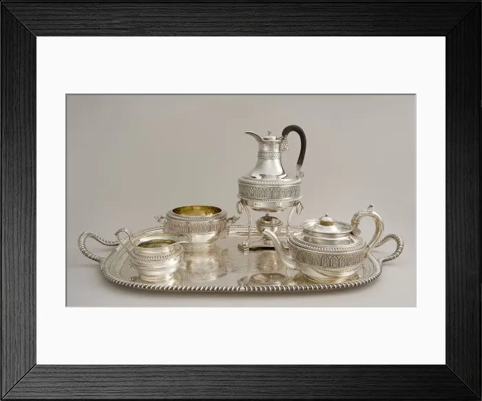 Framed Print : Assembled Tea Service, 1806 / 7. Creator: Paul Storr Framed Print : Assembled Tea Service, 1806 / 7. Creator: Paul Storr
