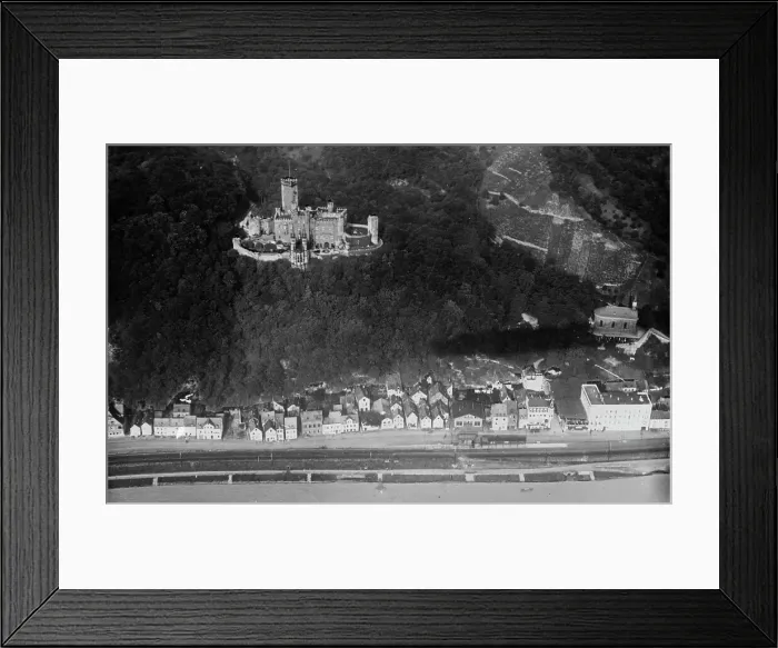 Framed Print : Near Baden Baden from airship, between c1910 and c1915. Creator: Bain News Service Framed Print : Near Baden Baden from airship, between c1910 and c1915. Creator: Bain News Service