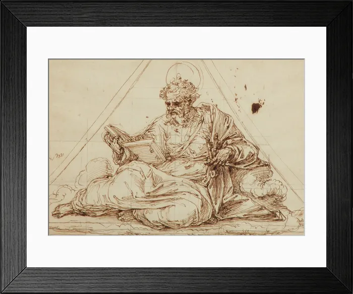 Framed Print : Saint Peter, c1530. Creator: Perino del Vaga Framed Print : Saint Peter, c1530. Creator: Perino del Vaga