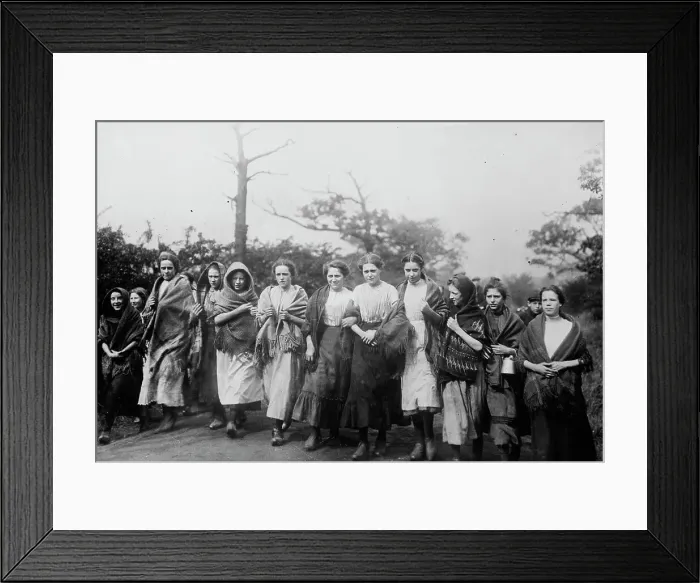Framed Print : Colliery Lasses, British Coal strike, between c1910 and c1915. Creator: Bain News Service Framed Print : Colliery Lasses, British Coal strike, between c1910 and c1915. Creator: Bain News Service