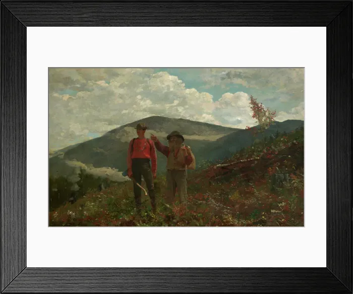 Framed Print : Two Guides, 1877. Creator: Winslow Homer Framed Print : Two Guides, 1877. Creator: Winslow Homer