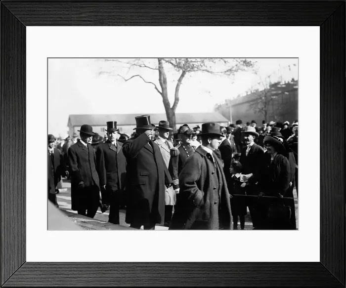 Framed Print : Taft at launch of NEW YORK, 1912. Creator: Bain News Service Framed Print : Taft at launch of NEW YORK, 1912. Creator: Bain News Service