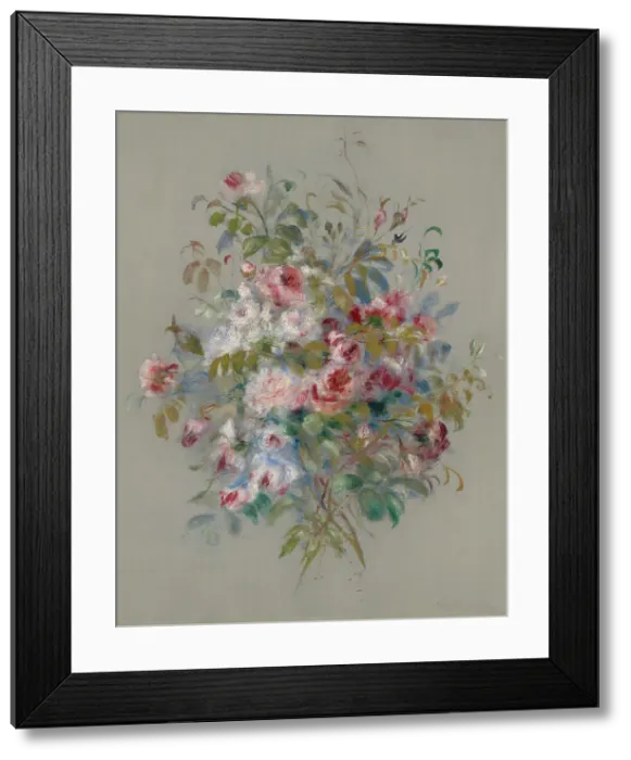 Framed Print : Bouquet Of Roses, 1879. Creator: Pierre-Auguste Renoir Framed Print : Bouquet Of Roses, 1879. Creator: Pierre-Auguste Renoir