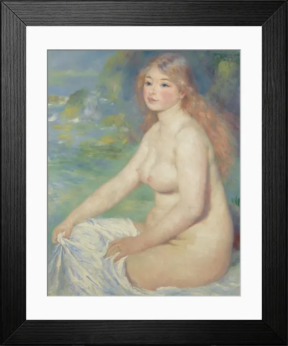 Framed Print : Blonde Bather, 1881. Creator: Pierre-Auguste Renoir Framed Print : Blonde Bather, 1881. Creator: Pierre-Auguste Renoir