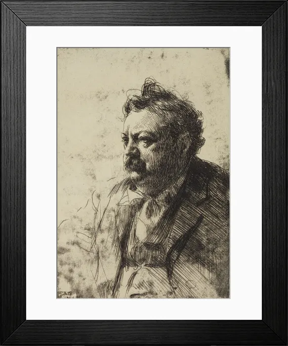 Framed Print : Senator Billy Mason, 1900. Creator: Anders Leonard Zorn Framed Print : Senator Billy Mason, 1900. Creator: Anders Leonard Zorn