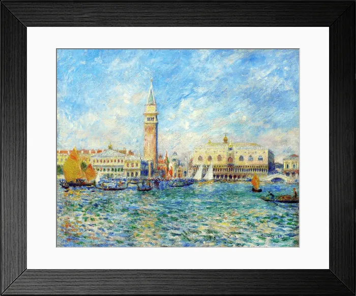 Framed Print : Venice, The Doge's Palace, 1881. Creator: Pierre-Auguste Renoir Framed Print : Venice, The Doge's Palace, 1881. Creator: Pierre-Auguste Renoir