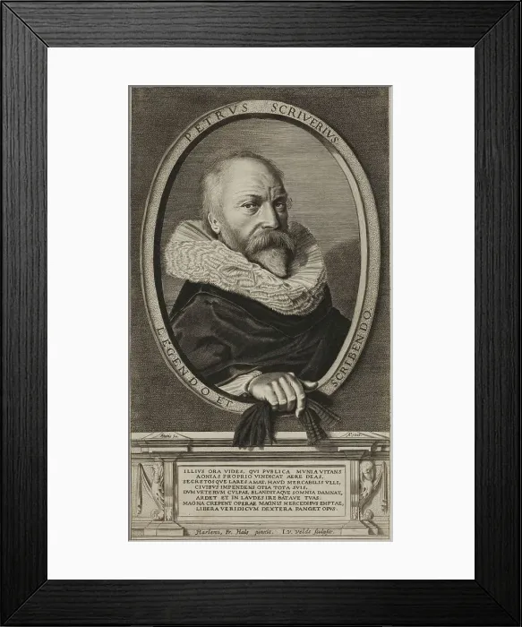 Framed Print : Portrait of Petrus Scriverius, 1626. Creator: Jan van de Velde II Framed Print : Portrait of Petrus Scriverius, 1626. Creator: Jan van de Velde II