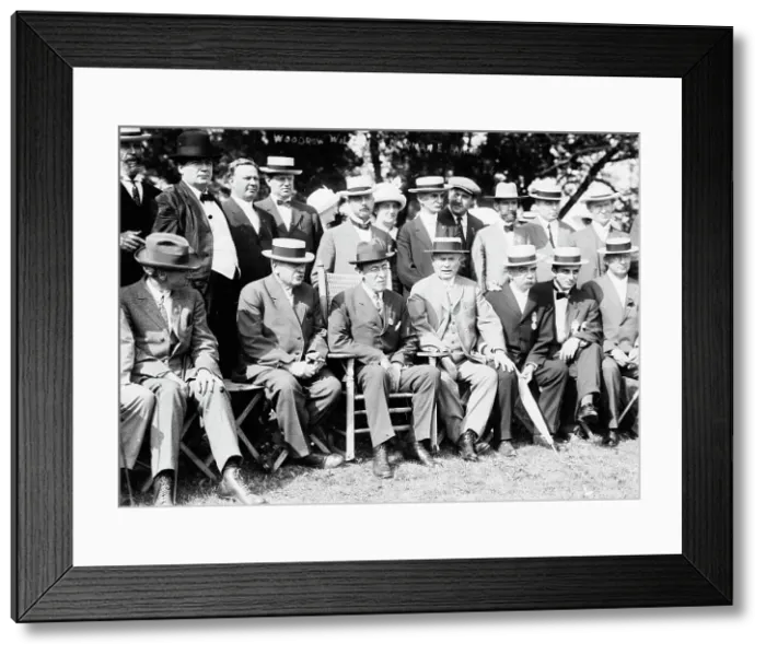 Framed Print : Woodrow Wilson, Norman E. Mack, between c1910 and c1915. Creator: Bain News Service Framed Print : Woodrow Wilson, Norman E. Mack, between c1910 and c1915. Creator: Bain News Service