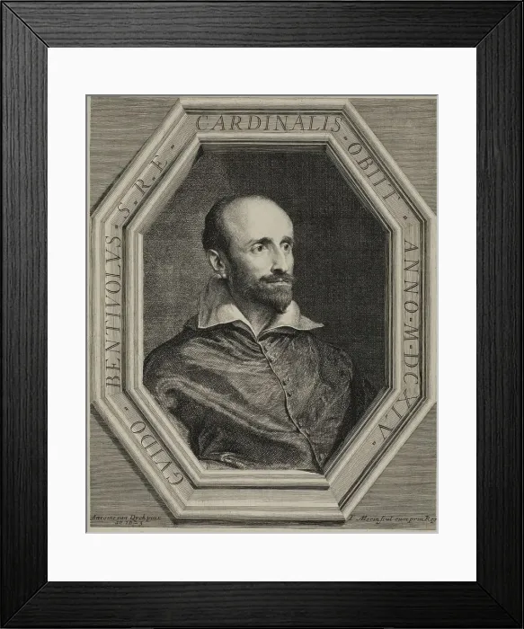 Framed Print : Cardinal Bentivoglio, 1645-1650. Creator: Jean Morin Framed Print : Cardinal Bentivoglio, 1645-1650. Creator: Jean Morin