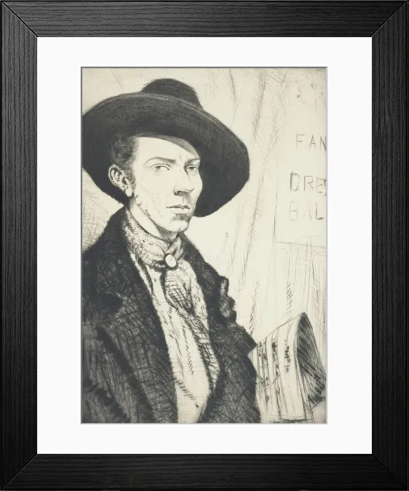 Framed Print : Badger Moody, 1922. Creator: CRW Nevinson Framed Print : Badger Moody, 1922. Creator: CRW Nevinson