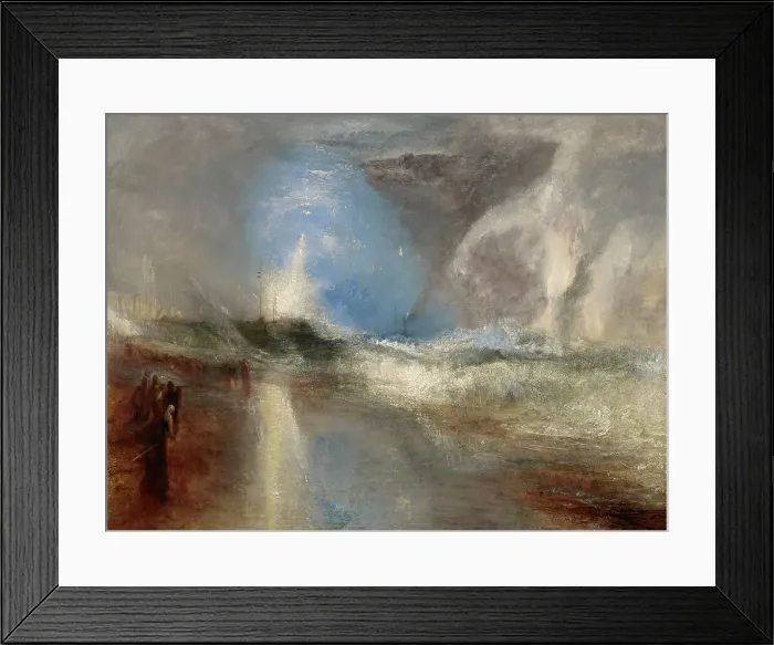 Framed Print : Rockets And Blue Lights (Close At Hand) To Warn Steamboats Of Shoal Water, 1840. Creator: JMW Turner Framed Print : Rockets And Blue Lights (Close At Hand) To Warn Steamboats Of Shoal Water, 1840. Creator: JMW Turner
