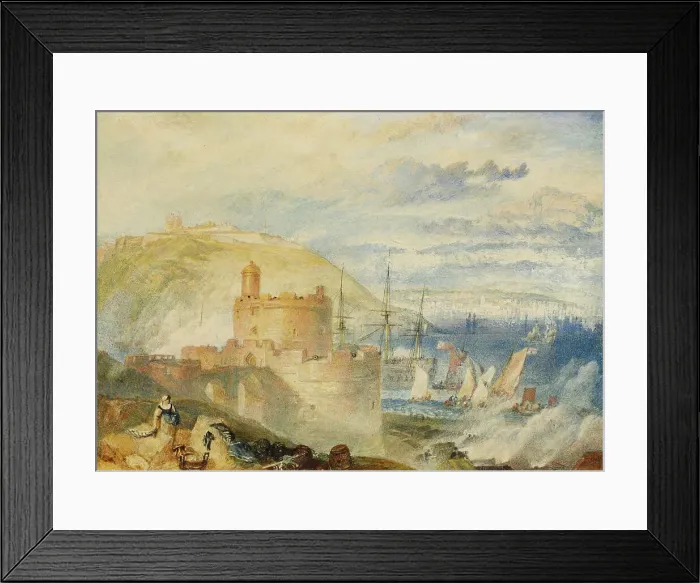 Framed Print : Falmouth Harbor, c1825. Creator: JMW Turner Framed Print : Falmouth Harbor, c1825. Creator: JMW Turner