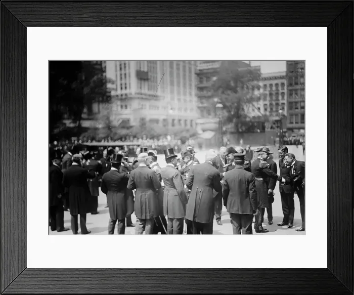 Framed Print : German officers in N.Y. between c1910 and c1915. Creator: Bain News Service