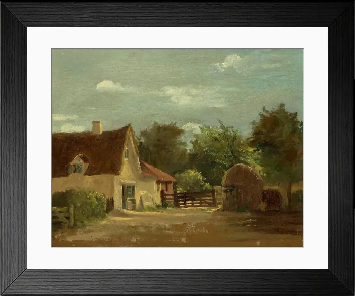 Framed Print : Cottage, c1850. Creator: Lionel Constable Framed Print : Cottage, c1850. Creator: Lionel Constable