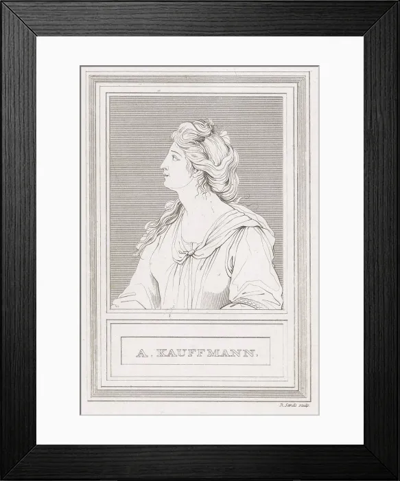 Framed Print : Self portrait, 1811. Creator: Angelica Kauffman Framed Print : Self portrait, 1811. Creator: Angelica Kauffman