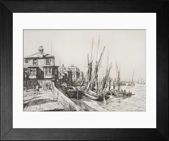 Framed Print : Anchor Inn, Greenwich, 1938. Creator: Francis Dodd Framed Print : Anchor Inn, Greenwich, 1938. Creator: Francis Dodd