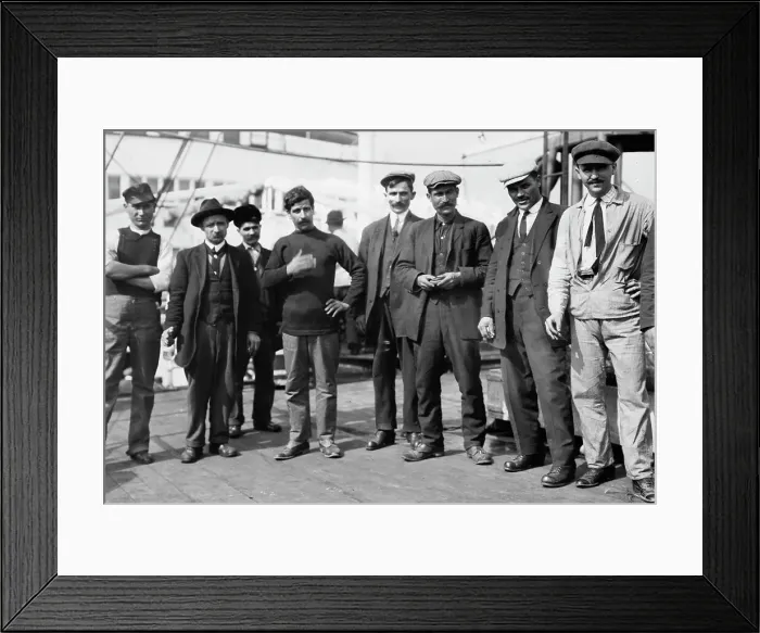 Framed Print : On MARTHA WASHINGTON going to Balkan War, 1912. Creator: Bain News Service Framed Print : On MARTHA WASHINGTON going to Balkan War, 1912. Creator: Bain News Service