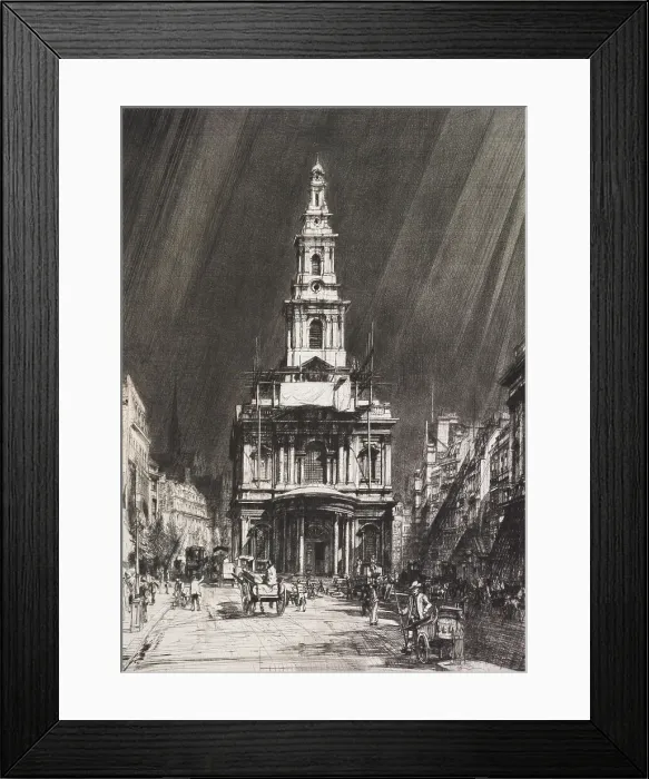 Framed Print : Strand with sky, 1916. Creator: Francis Dodd Framed Print : Strand with sky, 1916. Creator: Francis Dodd