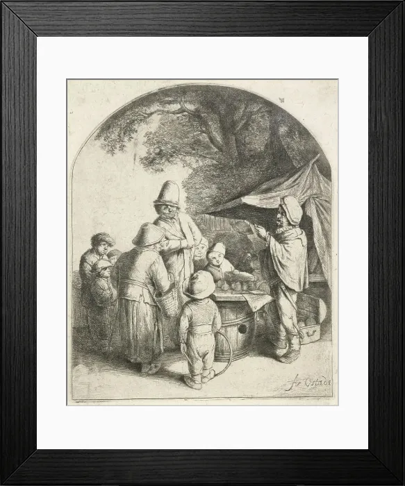 Framed Print : The quack, 1648. Creator: Adriaen van Ostade Framed Print : The quack, 1648. Creator: Adriaen van Ostade