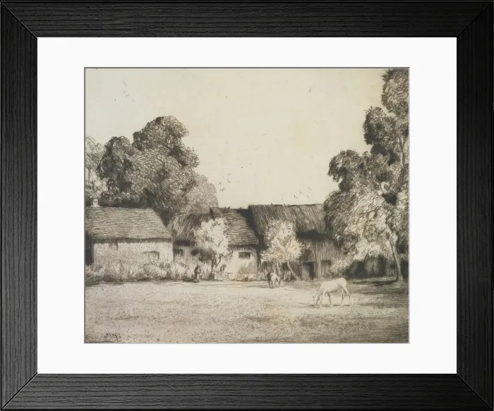 Framed Print : A Suffolk farm, 1930s. Creator: Martin Hardie Framed Print : A Suffolk farm, 1930s. Creator: Martin Hardie