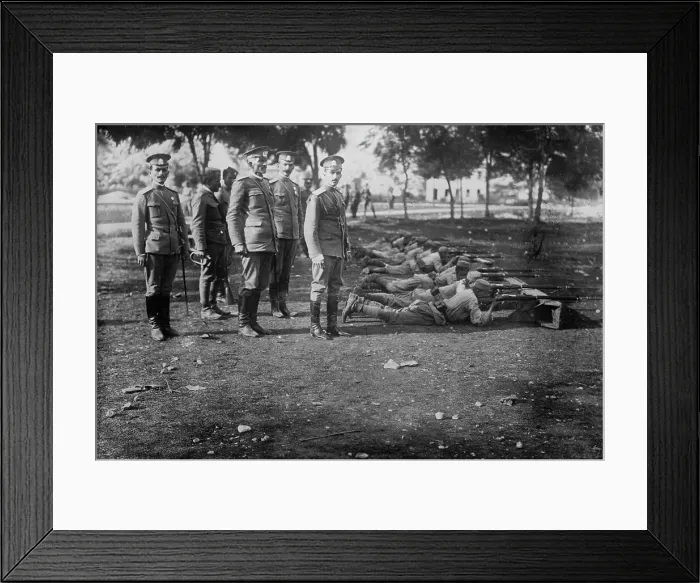 Framed Print : Prince Peter of Mont. and staff, between c1910 and c1915. Creator: Bain News Service Framed Print : Prince Peter of Mont. and staff, between c1910 and c1915. Creator: Bain News Service