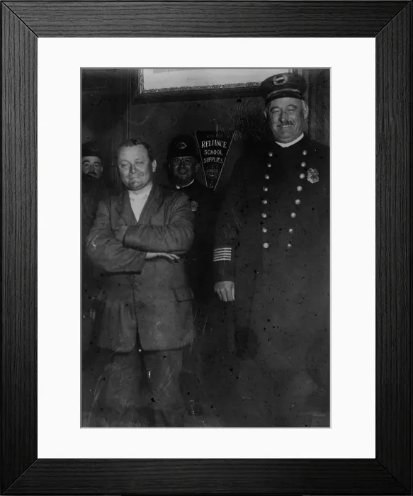 Framed Print : Schrank under arrest, 1912. Creator: Bain News Service Framed Print : Schrank under arrest, 1912. Creator: Bain News Service