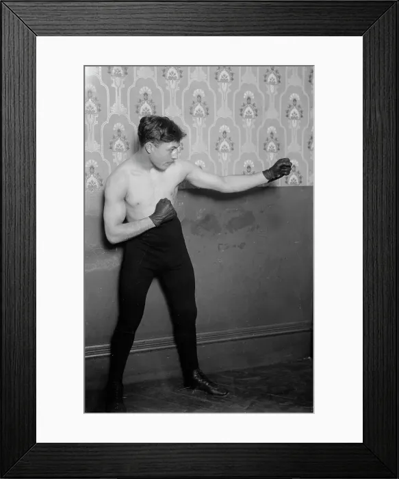 Framed Print : French boxer Charles Little Apache Ledoux, between c1910 and c1915. Creator: Bain News Service Framed Print : French boxer Charles Little Apache Ledoux, between c1910 and c1915. Creator: Bain News Service