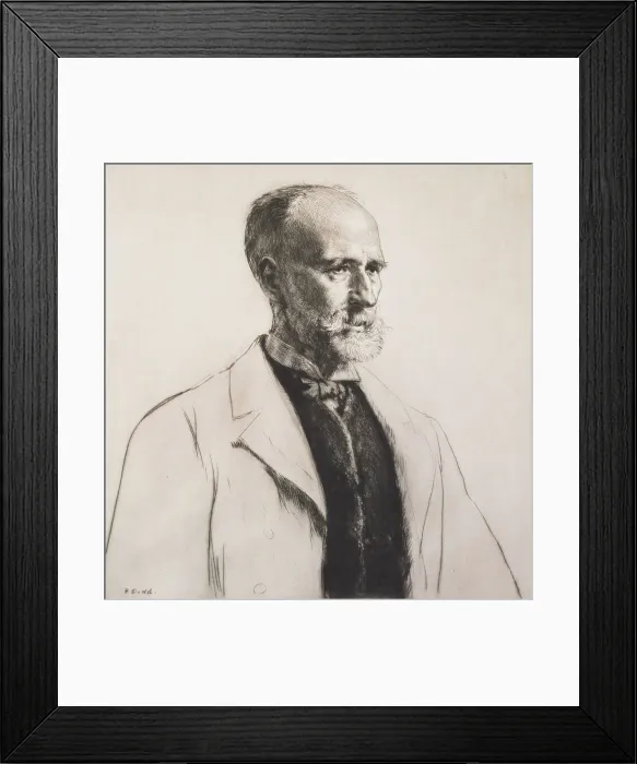 Framed Print : William Robinson, 1908. Creator: Francis Dodd Framed Print : William Robinson, 1908. Creator: Francis Dodd