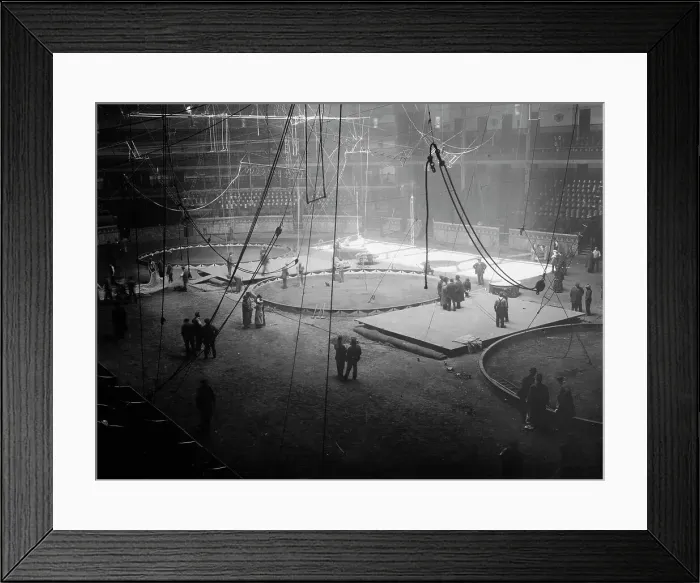 Framed Print : Preparing for Circus Week - Madison Sq. Garden, 1913. Creator: Bain News Service Framed Print : Preparing for Circus Week - Madison Sq. Garden, 1913. Creator: Bain News Service
