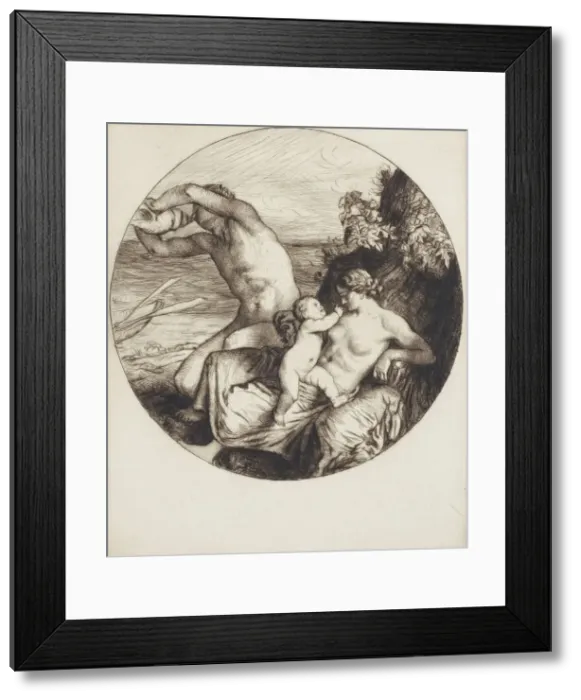 Framed Print : The Fisherman, 1908. Creator: William Strang Framed Print : The Fisherman, 1908. Creator: William Strang