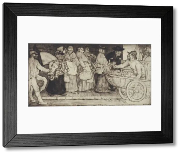 Framed Print : The Procession, 1901. Creator: William Strang Framed Print : The Procession, 1901. Creator: William Strang