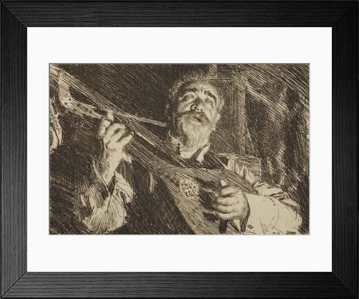 Framed Print : Vicke, 1918. Creator: Anders Leonard Zorn Framed Print : Vicke, 1918. Creator: Anders Leonard Zorn