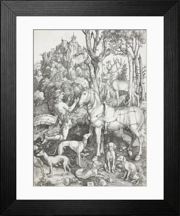Framed Print : St. Eustace, c.1501. Creator: Albrecht Durer Framed Print : St. Eustace, c.1501. Creator: Albrecht Durer