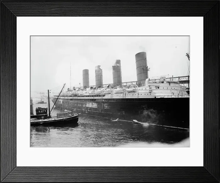 Framed Print : LUSITANIA, between c1910 and c1915. Creator: Bain News Service Framed Print : LUSITANIA, between c1910 and c1915. Creator: Bain News Service