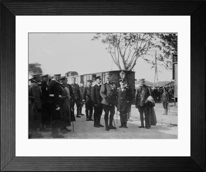 Framed Print : Czar Ferdinand going to front, 1912. Creator: Bain News Service Framed Print : Czar Ferdinand going to front, 1912. Creator: Bain News Service
