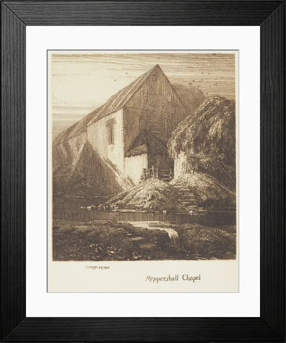 Framed Print : Meppershall Chapel, 1915. Creator: Frederick Landseer Maur Griggs Framed Print : Meppershall Chapel, 1915. Creator: Frederick Landseer Maur Griggs